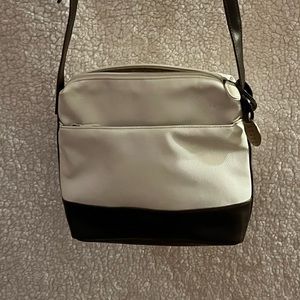 White Crazy Horse cross the body purse by Liz Claibourne